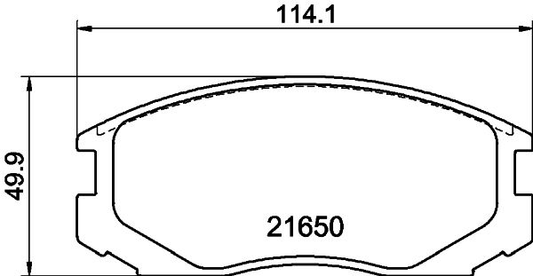 Комплект тормозных колодок, дисковый тормоз PAGID 8DB355017161