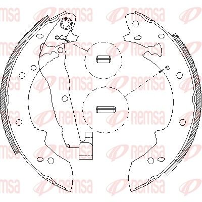 Тормозные колодки REMSA 402701