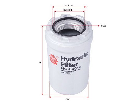 Фильтр, система рабочей гидравлики SAKURA HC60010