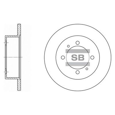 Тормозной диск SANGSIN SD1064