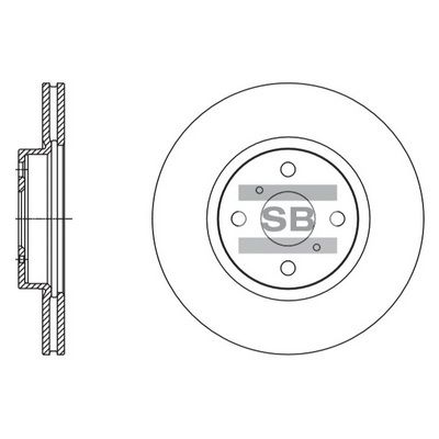 Тормозной диск SANGSIN SD4617