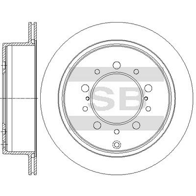 Тормозной диск SANGSIN SD4909