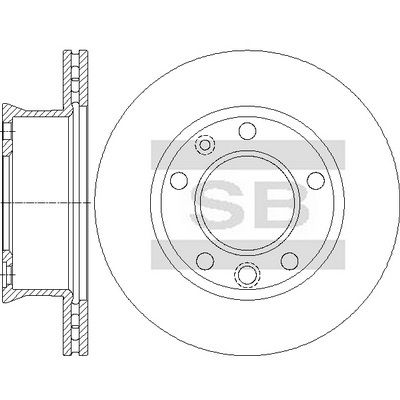 Тормозной диск SANGSIN SD5715