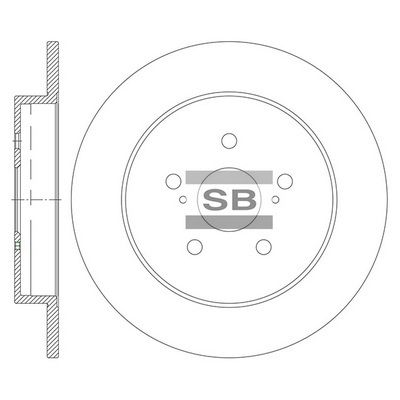 Тормозной диск SANGSIN SD8460