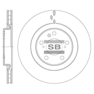 Тормозной диск SANGSIN SD8534
