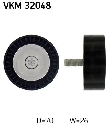 Паразитный / ведущий ролик, поликлиновой ремень SKF VKM32048