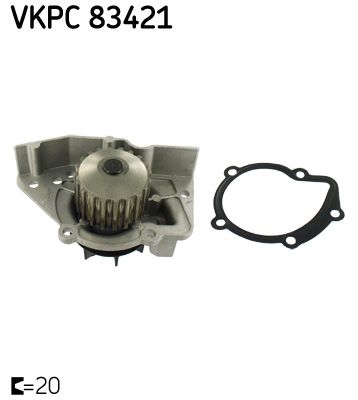 Водяной насос, охлаждение двигателя SKF VKPC83421
