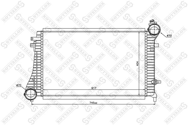 Интеркулер STELLOX 1040183SX
