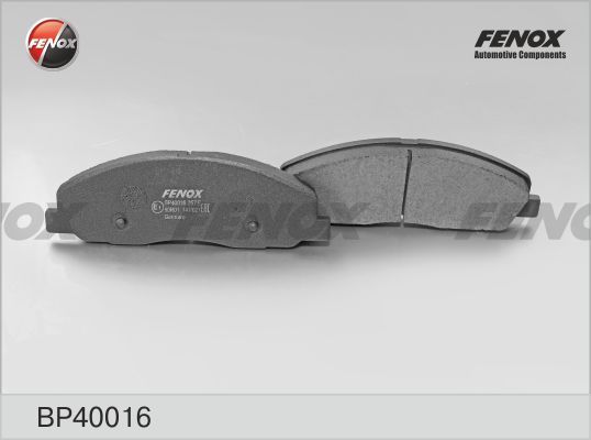 Комплект тормозных колодок, дисковый тормоз FENOX BP40016
