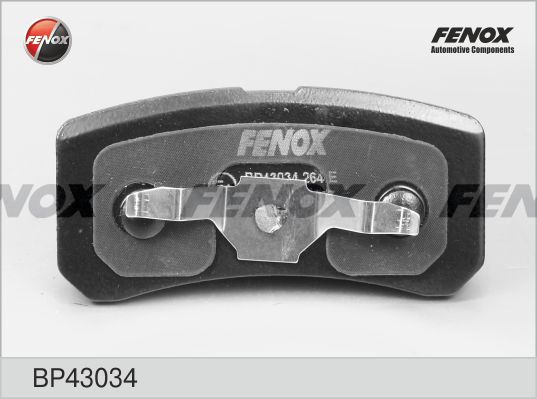Комплект тормозных колодок, дисковый тормоз FENOX BP43034