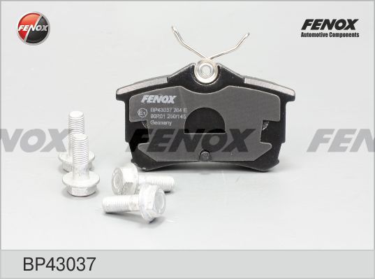 Комплект тормозных колодок, дисковый тормоз FENOX BP43037