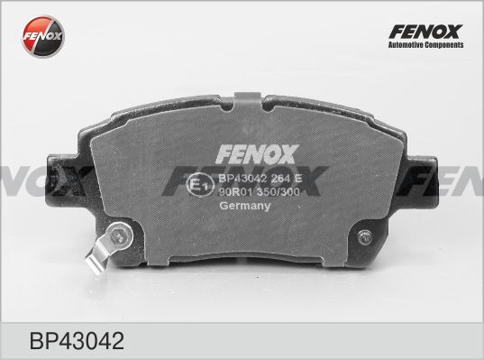 Комплект тормозных колодок, дисковый тормоз FENOX BP43042