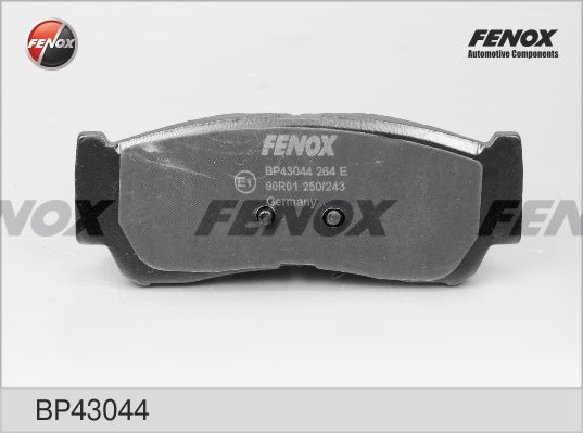 Комплект тормозных колодок, дисковый тормоз FENOX BP43044