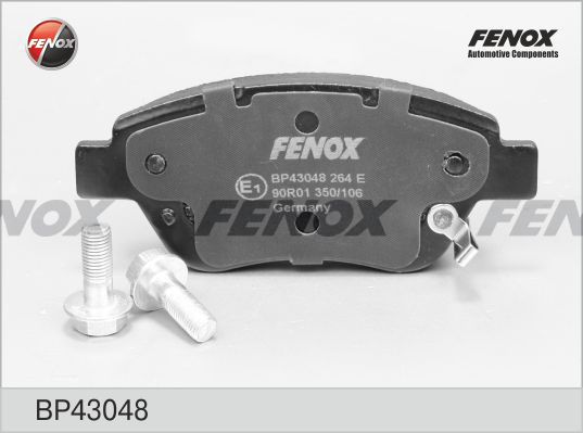 Комплект тормозных колодок, дисковый тормоз FENOX BP43048