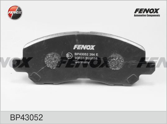 Комплект тормозных колодок, дисковый тормоз FENOX BP43052