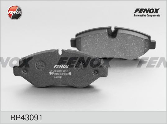 Комплект тормозных колодок, дисковый тормоз FENOX BP43091