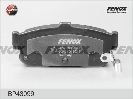 Комплект тормозных колодок, дисковый тормоз FENOX BP43099