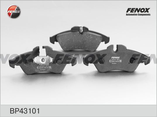 Комплект тормозных колодок, дисковый тормоз FENOX BP43101