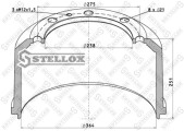 Тормозной барабан STELLOX 8500220SX