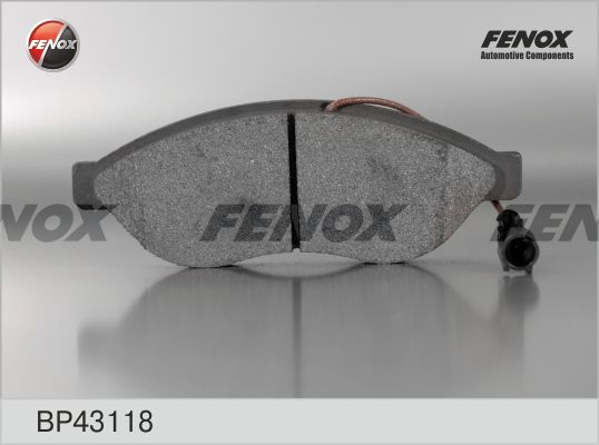 Комплект тормозных колодок, дисковый тормоз FENOX BP43118