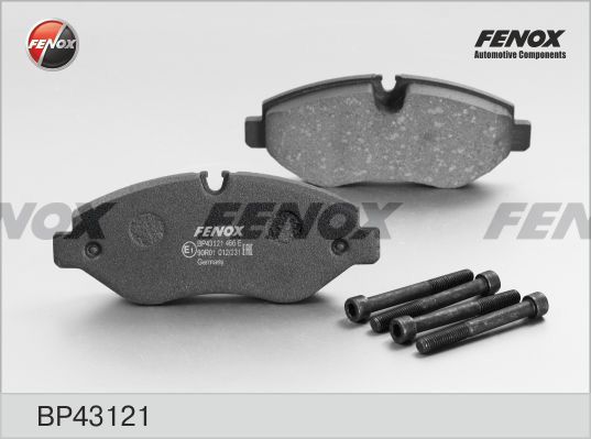 Комплект тормозных колодок, дисковый тормоз FENOX BP43121