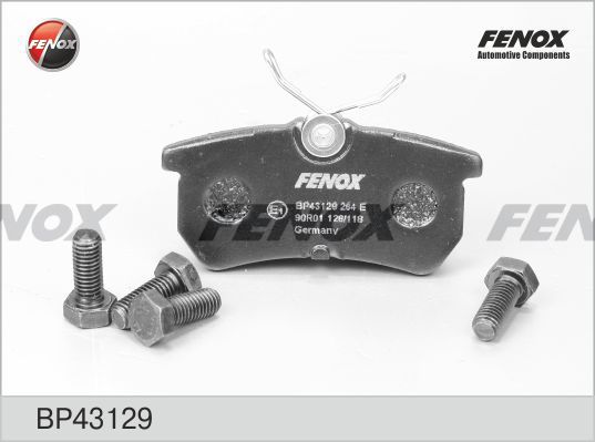 Комплект тормозных колодок, дисковый тормоз FENOX BP43129
