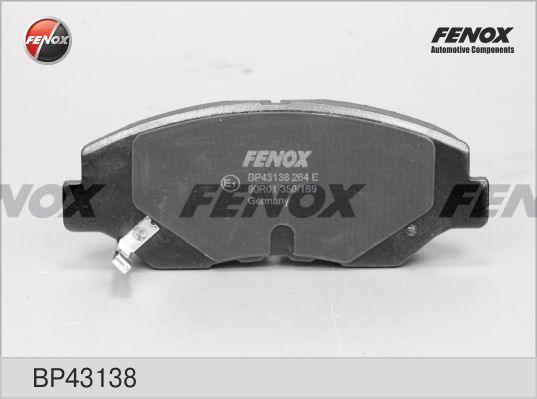 Комплект тормозных колодок, дисковый тормоз FENOX BP43138
