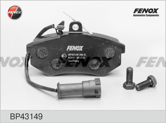 Комплект тормозных колодок, дисковый тормоз FENOX BP43149