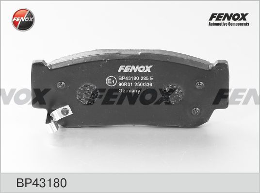 Комплект тормозных колодок, дисковый тормоз FENOX BP43180
