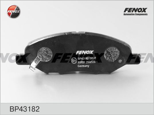 Комплект тормозных колодок, дисковый тормоз FENOX BP43182