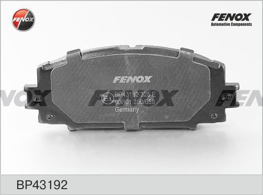 Комплект тормозных колодок, дисковый тормоз FENOX BP43192