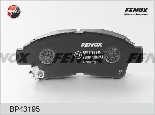 Комплект тормозных колодок, дисковый тормоз FENOX BP43195