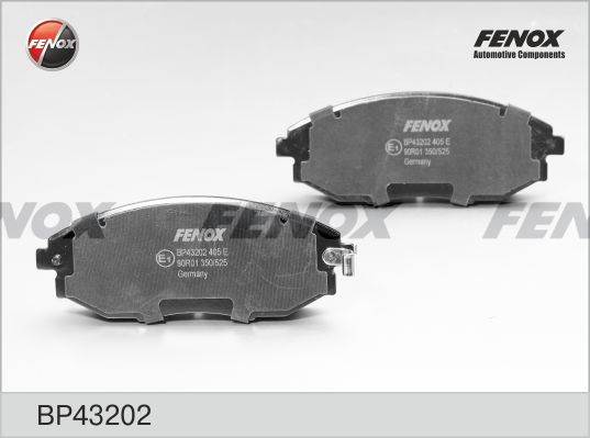 Комплект тормозных колодок, дисковый тормоз FENOX BP43202