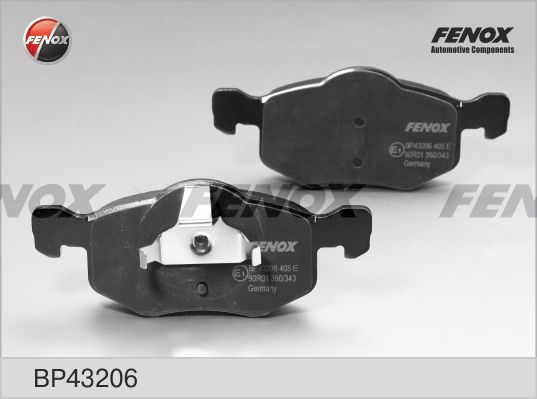 Комплект тормозных колодок, дисковый тормоз FENOX BP43206