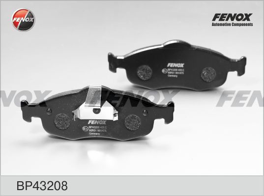 Комплект тормозных колодок, дисковый тормоз FENOX BP43208