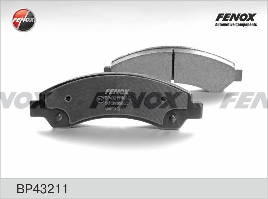 Комплект тормозных колодок, дисковый тормоз FENOX BP43211