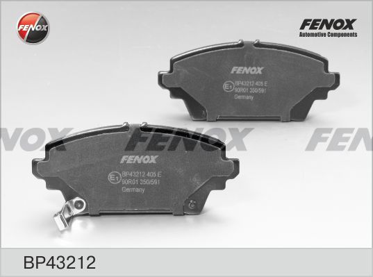 Комплект тормозных колодок, дисковый тормоз FENOX BP43212