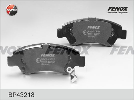 Комплект тормозных колодок, дисковый тормоз FENOX BP43218