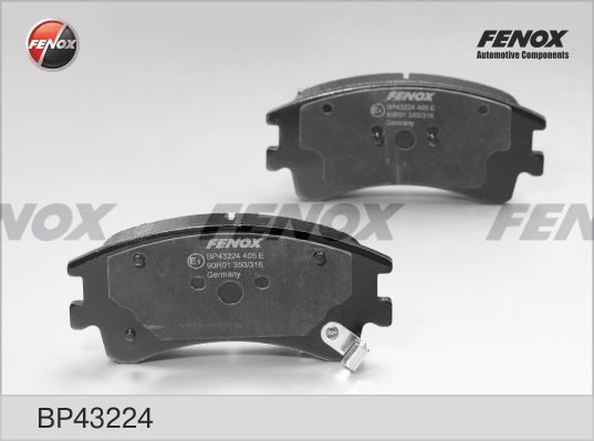 Комплект тормозных колодок, дисковый тормоз FENOX BP43224