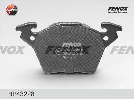 Комплект тормозных колодок, дисковый тормоз FENOX BP43228