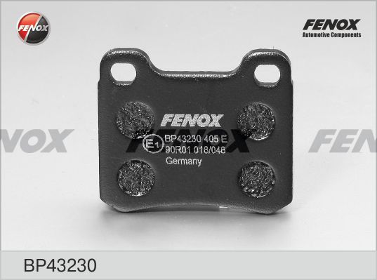 Комплект тормозных колодок, дисковый тормоз FENOX BP43230