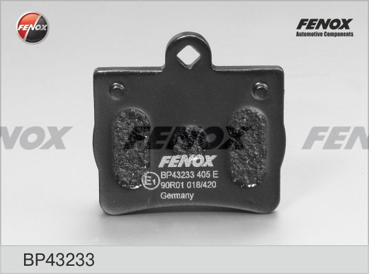 Комплект тормозных колодок, дисковый тормоз FENOX BP43233