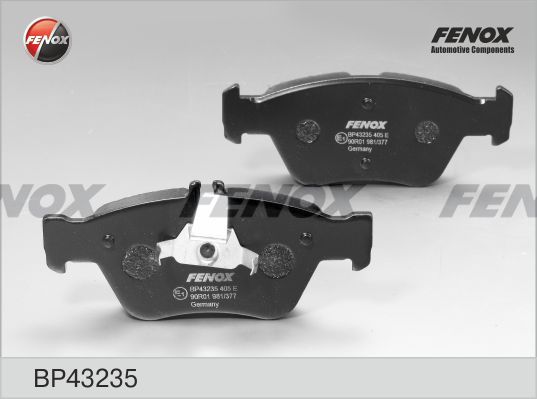 Комплект тормозных колодок, дисковый тормоз FENOX BP43235