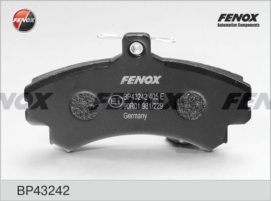 Комплект тормозных колодок, дисковый тормоз FENOX BP43242