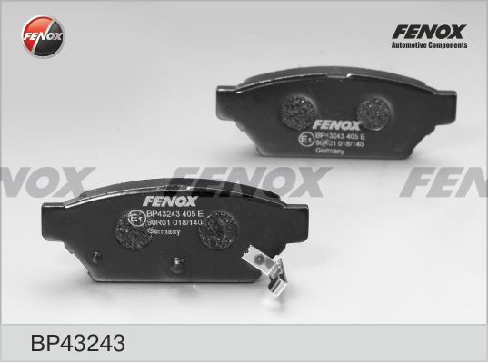 Комплект тормозных колодок, дисковый тормоз FENOX BP43243
