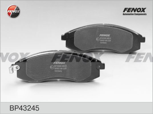 Комплект тормозных колодок, дисковый тормоз FENOX BP43245