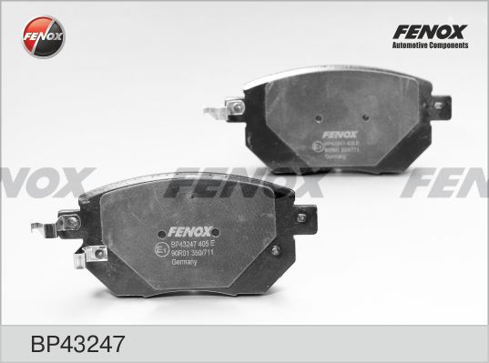 Комплект тормозных колодок, дисковый тормоз FENOX BP43247