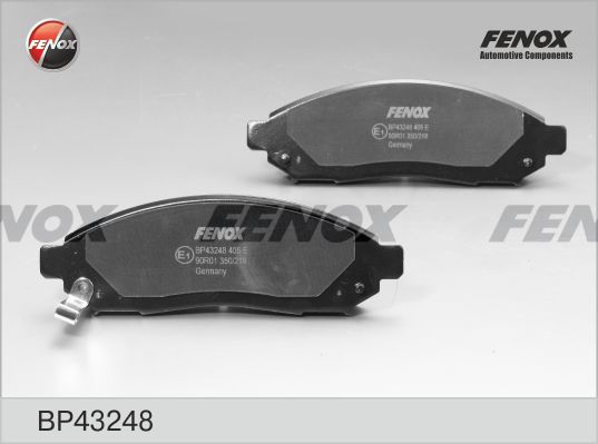 Комплект тормозных колодок, дисковый тормоз FENOX BP43248