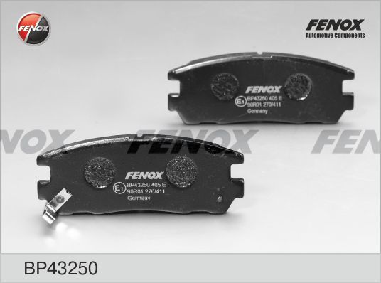 Комплект тормозных колодок, дисковый тормоз FENOX BP43250