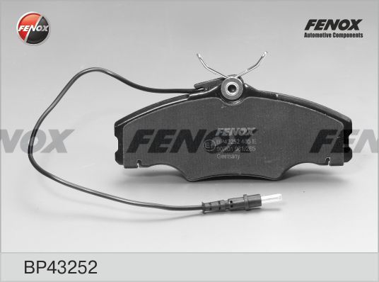 Комплект тормозных колодок, дисковый тормоз FENOX BP43252